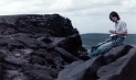 Ian Black on a rock